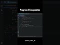 Java Encapsulation Explained | Data Hiding Using Getter and Setter Methods #javaprogramming #coding