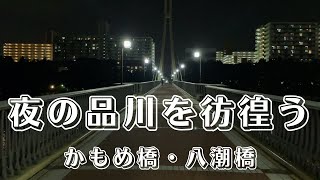 【夜の品川を彷徨う】かもめ橋・八潮橋　Shinagawa night walk Kamome Bridge