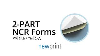 2 Part NCR Carbonless Forms | Newprint