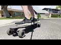 outdoor master electric skateboard cruiser ride footage for the gadgeteer review