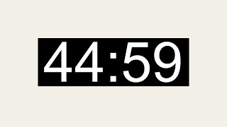 45 Minute Basic Countdown Timer - Silent