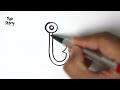 441 how to draw a hook easy drawing tutorial