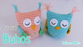 Ideas para utilizar sobrantes de lana. Amigurumi buho crochet-ganchillo Paso a paso (1/2)