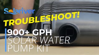 900+ GPH Solar Powered Water Pump Kit by Solariver™ - Troubleshooting, Cleaning \u0026 Maintenance