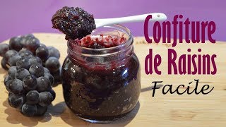 Confiture de raisins maison - Recette de confiture très facile et allégée en sucre