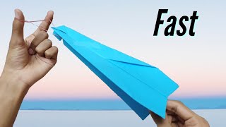 How to Make a rubber band launching Paper Plane(World's fastest Paper Plane)|Best flying Paper Plane