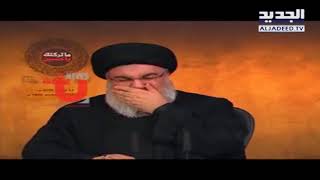 السيد حسن نصرالله يجهش بالبكاء اثناء حديثه عن الإمام الحسين