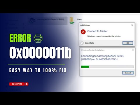 0x0000011b | Error 0x0000011b | Windows Cannot Connect to the Printer | How Fix !