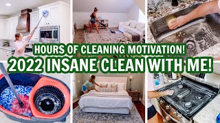 2022 MASSIVE CLEAN WITH ME MARATHON! | OVER 3 HOURS OF EXTREME CLEANING MOTIVATION!