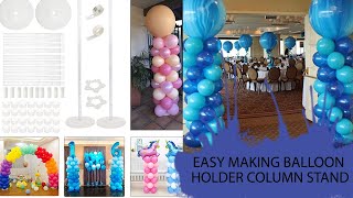 BALLOON COLUMNS WITH STAND DIY KIT TUTORIAL ! BALLOON COLUMN STAND INSTRUCTIONS |BALLOON STAND DECOR