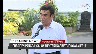TERBARU - Fachrul Razi Diskusi Soal Keamanan, Pendidikan dan SDM dengan Jokowi