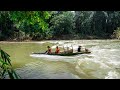 Single mother: The journey by boat to transport wood to make doors was spectacular and memorable