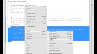 ALIGN JAVA CODE IN ECLIPSE DEMO