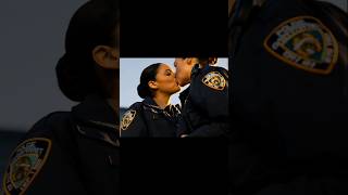 Female Cops Lesbian Kissing 💋 😘      #shortsvideo #kissing #lesbianlove