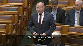 Dr. Simicskó István napirend előtti felszólalása - 2024.11.26.