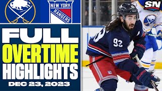 Buffalo Sabres at New York Rangers | FULL Overtime Highlights - December 23, 2023