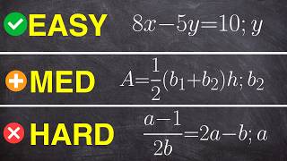 Solve Literal Equations (Step by Step)