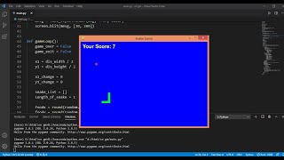 Make Snake Game in Python using PyGame | Python Source Code