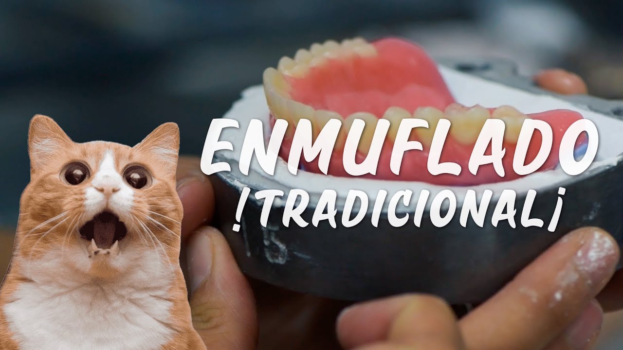 TUTORIAL ENMUFLADO TRADICIONAL EN LABORATORIO PRÓTESIS TOTAL - YouTube