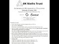 UKMT Intermediate Maths Challenge 2024