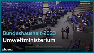 Bundestagsdebatte zum Haushalt 2023 für das Umweltministerium am 22.11.22