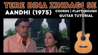 Tere Bina Zindagi Se | Guitar Tutorial | Chords | Pickachord | Playthrough