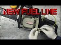 Chainsaw Repair Replace Fuel Line  Sears Craftsman Poulan