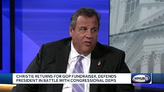 Christie defends Trump in fight with Democrats