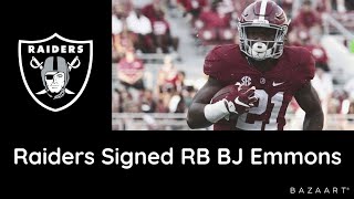 Raiders Signed RB BJ Emmons