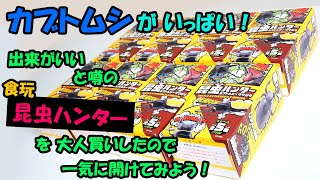 【食玩 昆虫ハンター カブトムシのフィギュア】カブトムシがいっぱい！出来がいいと噂の昆虫ハンターを大人買いしたので一気に開けてみよう！【Beetle figure】