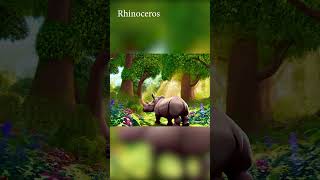 rhinoceros happy life  #youtube #shorts