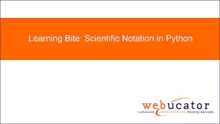 Scientific Notation in Python