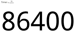 86400 Second Countdown Timer