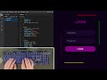 ASMR Programming - Animated Login Form Using Html CSS - No Talking