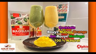 Cocktail Bouye Mango Orange 🍸 akk Jus Bouye Moringa 😋