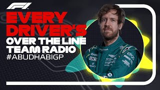 Every Driver's Radio At The End Of Their Race | 2022 Abu Dhabi Grand Prix