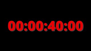 40 second red & black timer #10secondcountdown #countdown
