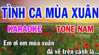 Tình Ca Mùa Xuân Karaoke Tone Nam Nhạc Sống gia huy karaoke