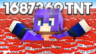I Blew Up 168736 TNT For Netherite In Minecraft Hardcore