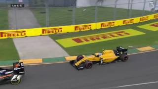F1 Australian Grand Prix 2016 Wild start Ferrari go in front Kevin Magnussen punctures