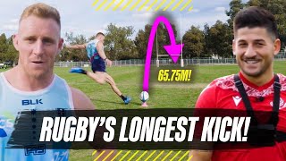 Reece Hodge and Gela Aprasidze attempt the World’s Longest Kick record!