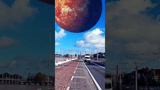 the mars is coming to Earth on the road #shorts  #viral #sun