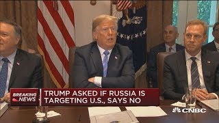 Trump says there's never been a president as tough on Russia