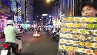 호치민 여행자거리 화끈한 밤거리 ho chi minh bui vien hot hot street