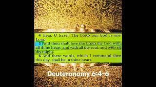 Deuteronomy 6:4-6