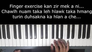 Keyboard zirna | hunawl hnawhkhah nan finger exercise