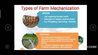 Lecture No  15 Farm Mechanization