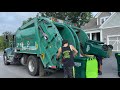 MetroBoston Trash Truck's Super Tiny Kann Split Rear Loader on Route!