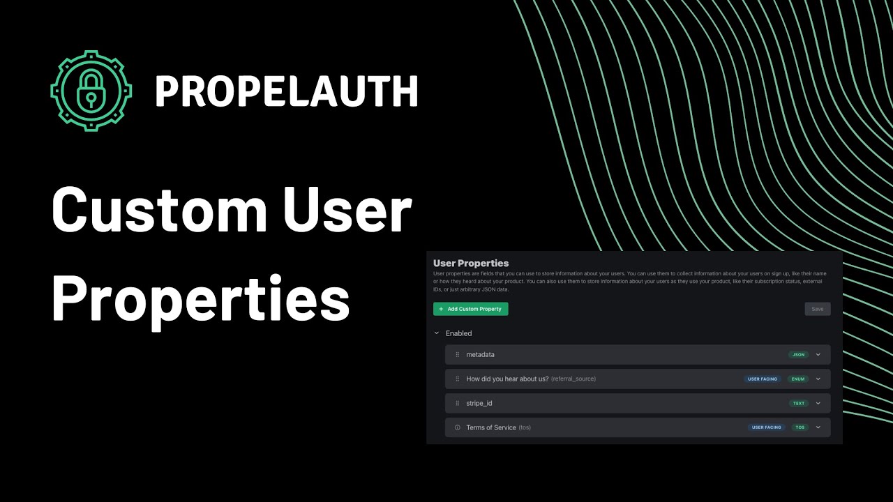 Custom User Properties In Propelauth Youtube