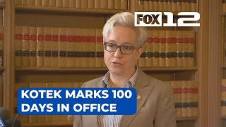 Oregon Gov. Tina Kotek marks 100 days in office